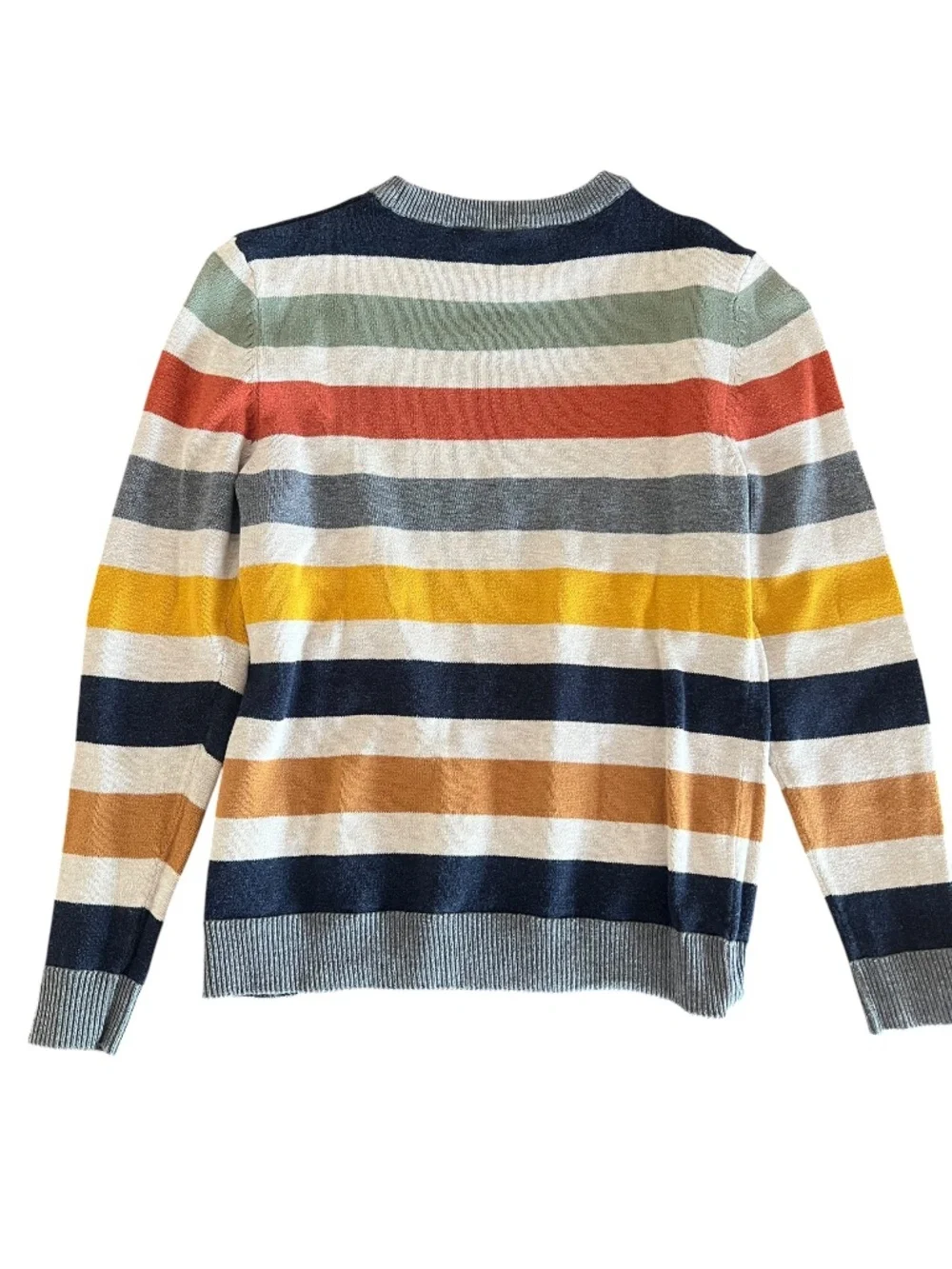 Boys H&M Cabin Core Striped Knit Sweater (8-10Y)